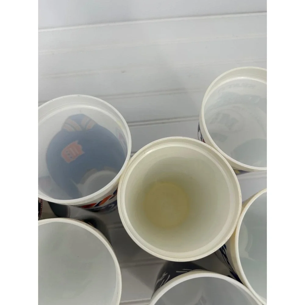Vintage MLB Baseball Team‎ Plastic Icee Cups Lot of 10 Souvenir Stadium 6.5